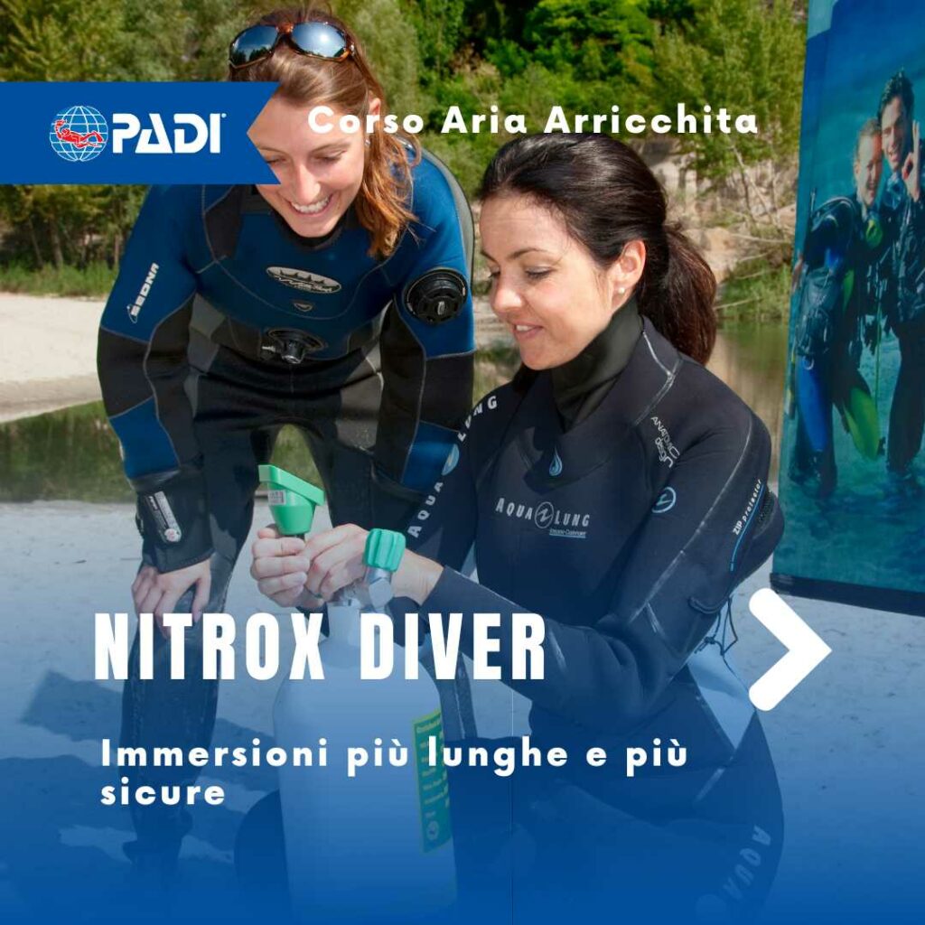 Corsi subacquei di Specialità Padi
